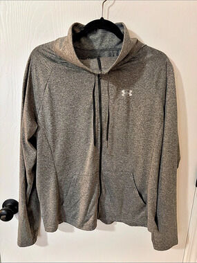 Under Armour Tech 1/2 Zip Hoodie Women’s Gray Hoodie Size XL